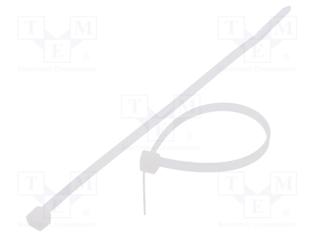 Cable tie; L: 140mm; W: 3.6mm; polyamide; 177N; natural; Ømax: 33mm