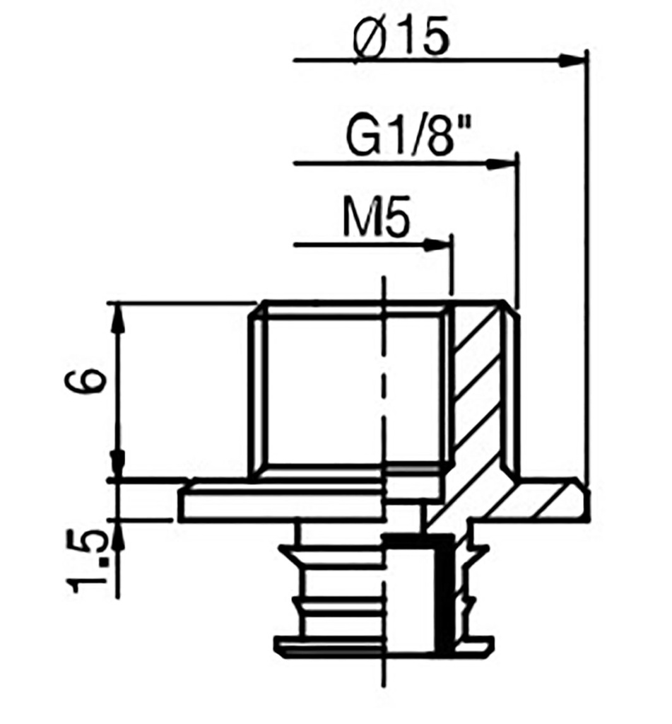 Suction cup mounting; G 1/8"