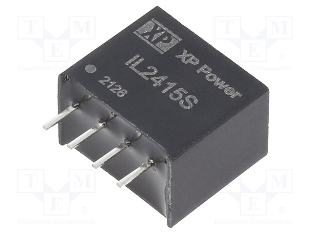 Isolated Board Mount DC/DC Converter, ITE, 1 Output, 2 W, 15 V, 132 mA