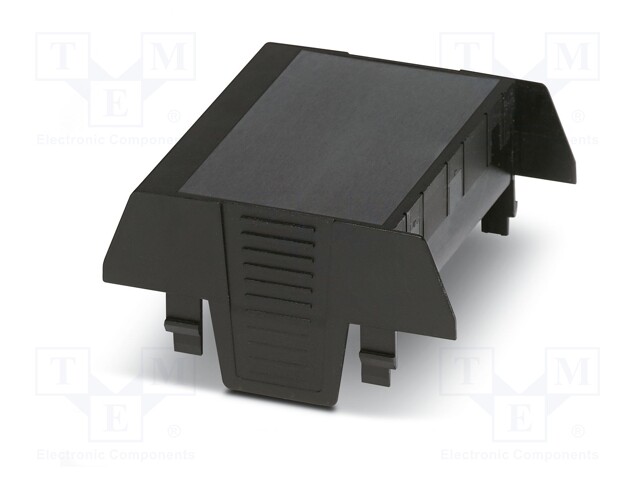 Cover; for enclosures; UL94HB; Series: EH 67,5; Mat: ABS; black