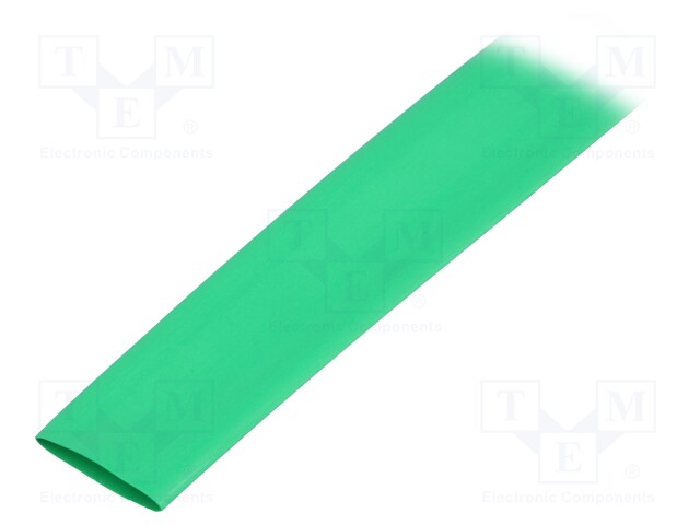 Heat shrink sleeve; thin walled; 3: 1; 12mm; L: 30m; green