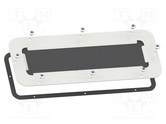 Cable gland plate; steel; W: 130mm; L: 245mm; Spacial S3D; D: 1.5mm