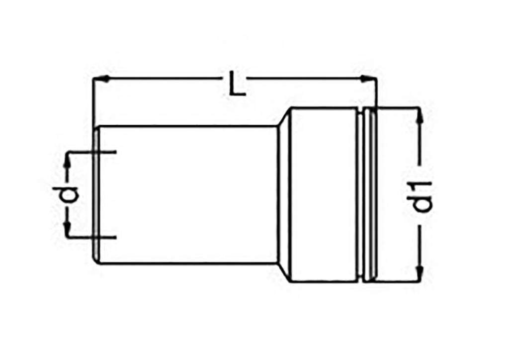 Quick connection coupling; straight; 10bar; Seal: FPM; L: 39mm