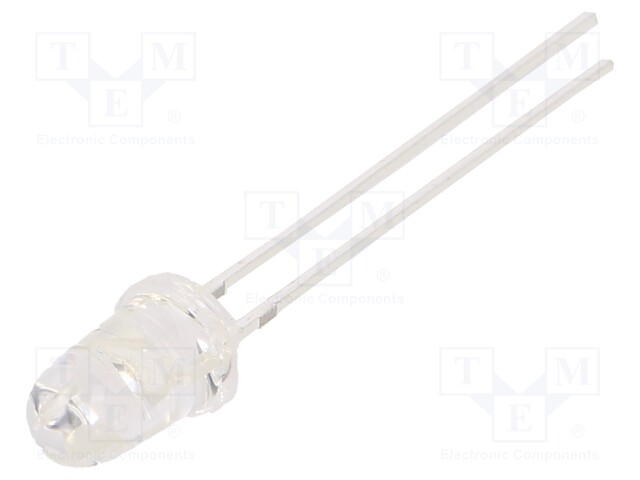 LED; UV; 8°; 20mA; P: 114mW; 370-380nm; THT; 3÷3.8VDC