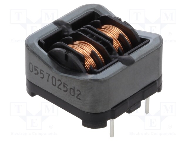 Inductor: wire; THT; 57mH; 500mA; 1.06Ω; -25÷120°C; 250VAC