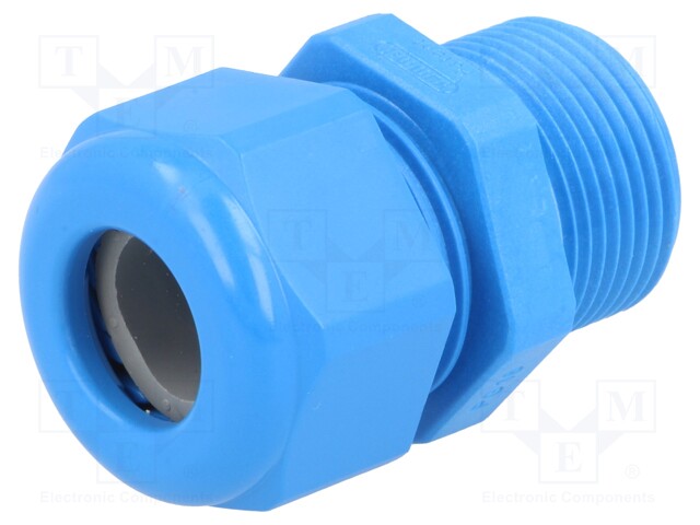 Cable gland; with long thread; PG16; IP68; Mat: polyamide; blue