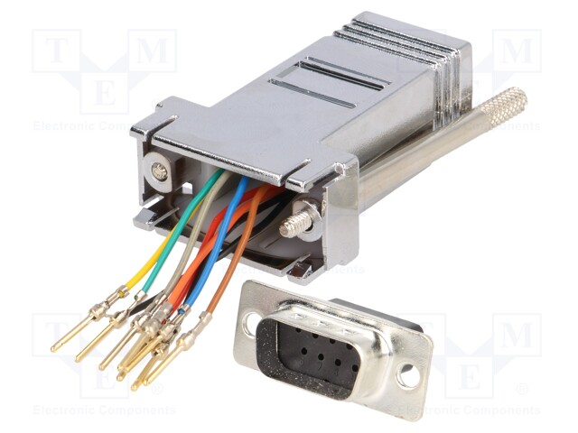 Transition: adapter; RJ45 socket,D-Sub 9pin male