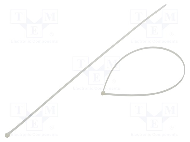 Cable tie; L: 530mm; W: 4.8mm; polyamide; 215N; natural; -40÷85°C