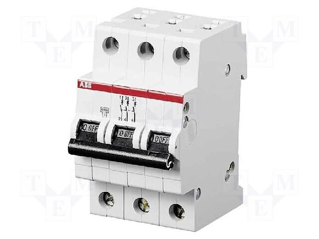 Circuit breaker; 400VAC; Inom: 25A; Poles: 3; DIN; Charact: B; 6kA