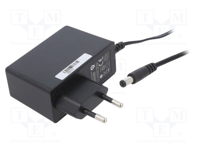 Power supply: switched-mode; voltage source; 15VDC; 1.6A; 24W