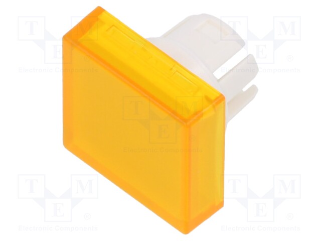 Actuator lens; 22mm; 61; Colour: yellow transparent; Mat: plastic