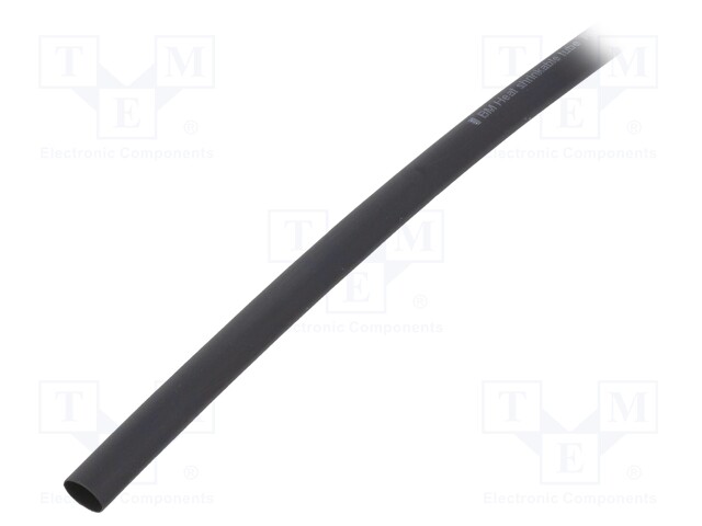 Heat shrink sleeve; glueless; 2: 1; 6.4mm; L: 1m; polyolefine