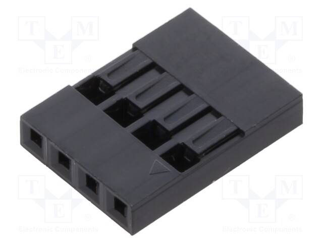 Connector Housing, M20 Series, Receptacle, 4 Ways, 2.54 mm, M20 Series Crimp Contacts