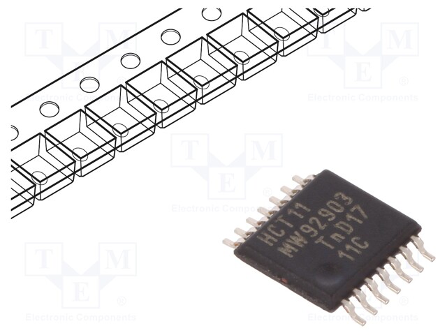 IC: digital; AND; Channels: 3; IN: 3; SMD; TSSOP14; Series: HCT