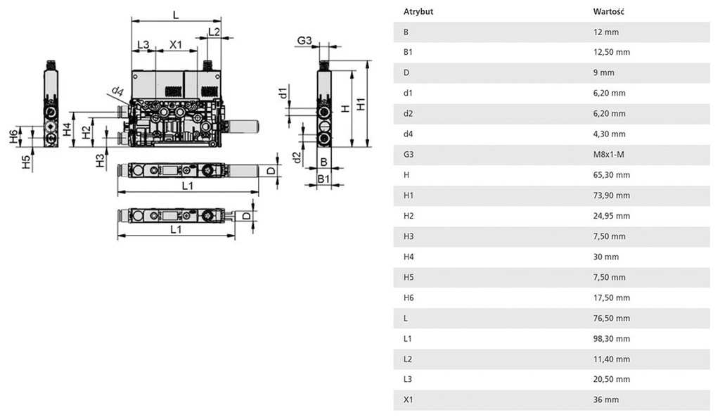 Ejector; 70g; 0÷50°C; 45l/min; SCPMc; 3.5÷6bar