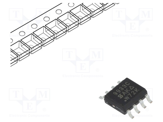 Transistor: P-MOSFET; unipolar; -20V; -4A; 2W; SO8