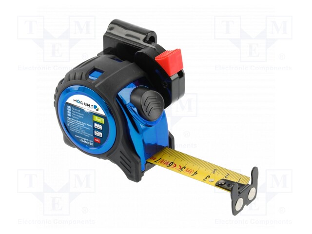 Measuring tape; L: 5m; Width: 25mm; Class: II; double-sided