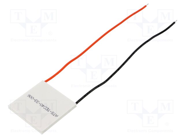 Module: Peltier; 15.4V; 10A; 40x40x3.3mm; 88.9W; ceramics; 20AWG