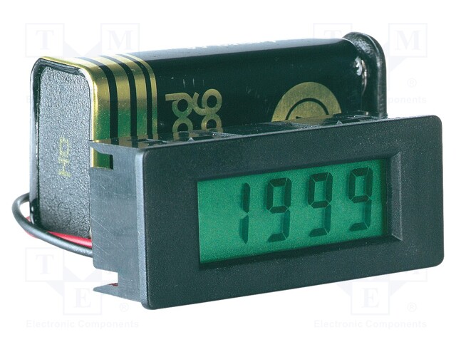 Voltmeter; digital,mounting; 0÷199.9mV; VDC accuracy: ±0,5%; 30mA