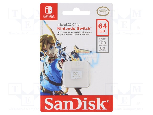 Memory card; Nintendo Switch; SD XC Micro; 64GB; Read: 100MB/s