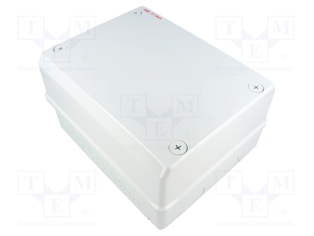 Enclosure: multipurpose; X: 220mm; Y: 275mm; Z: 140mm; polycarbonate