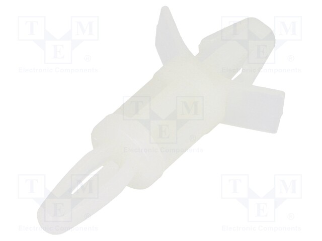 PCB distance; polyamide; L: 11.1mm; snap fastener; Colour: natural