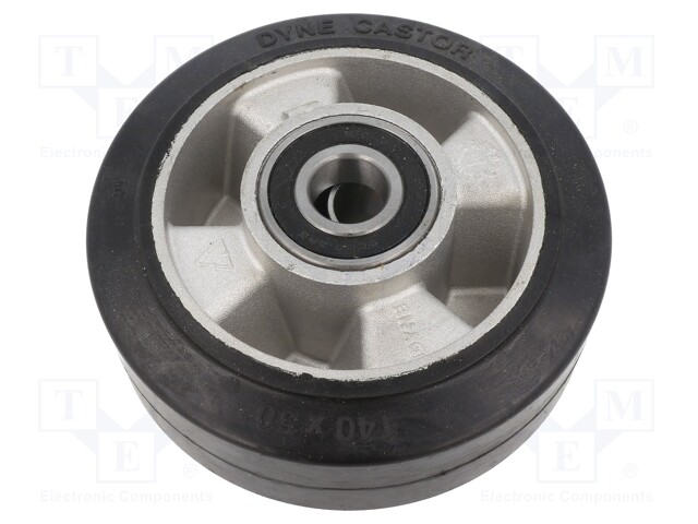 Transport wheel; Ø: 140mm; W: 40mm; Mat: elastic rubber; -30÷70°C