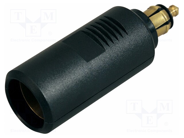 Car lighter socket adapter; car lighter socket x1; 16A; black