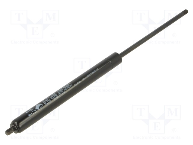 Gas spring; Thread: M6; E: 275mm; Øout: 15mm; Piston diam: 6mm; 250N