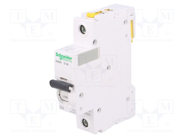 Circuit breaker; 230VAC; Inom: 4A; Poles: 1; DIN; Charact: D; 6kA