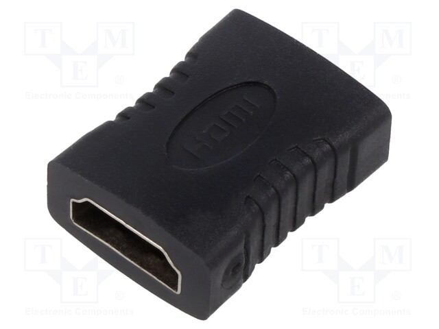 Adapter; HDMI 1.4; HDMI socket,both sides; black