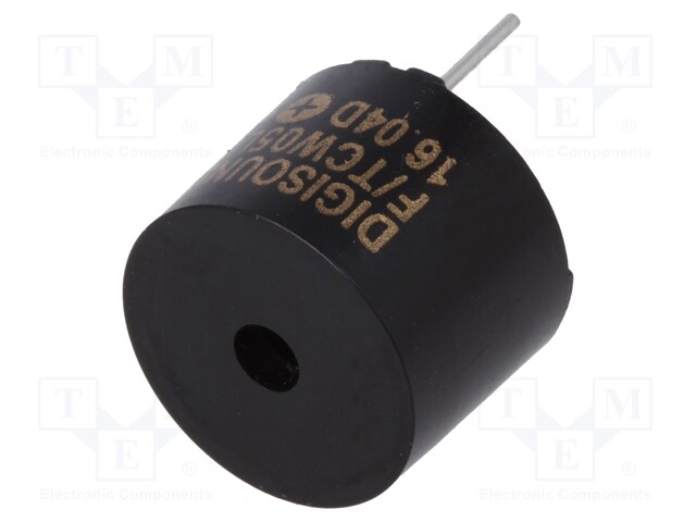 Sound transducer: elektromagnetic alarm; 12mm; Sound level: 85dB