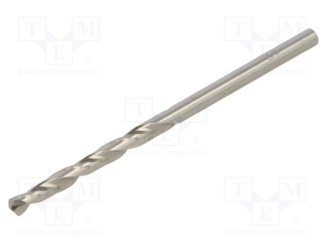 Drill bit; for metal; Ø: 3mm; high speed steel grounded HSS-G