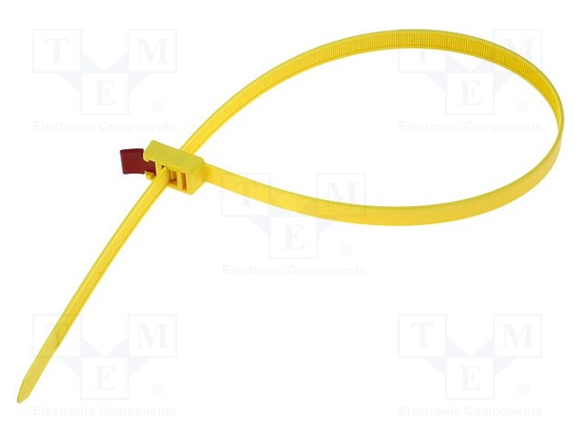 Cable tie; multi use; L: 750mm; W: 13mm; polyamide; 888N; yellow