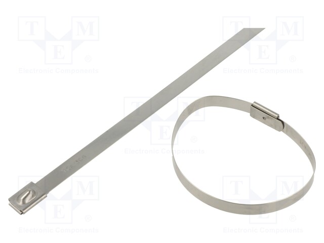 Cable tie; L: 201mm; W: 7.9mm; stainless steel AISI 304; 2kN