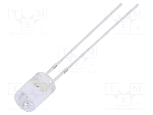 LED; 5mm; orange; 750÷1120mcd; 100°; 15mA; 12÷15V; Front: flat; 225mW