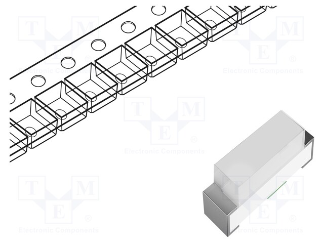 IR transmitter; 0603; 940nm; transparent; 100mW; 140°; SMD; 20mA