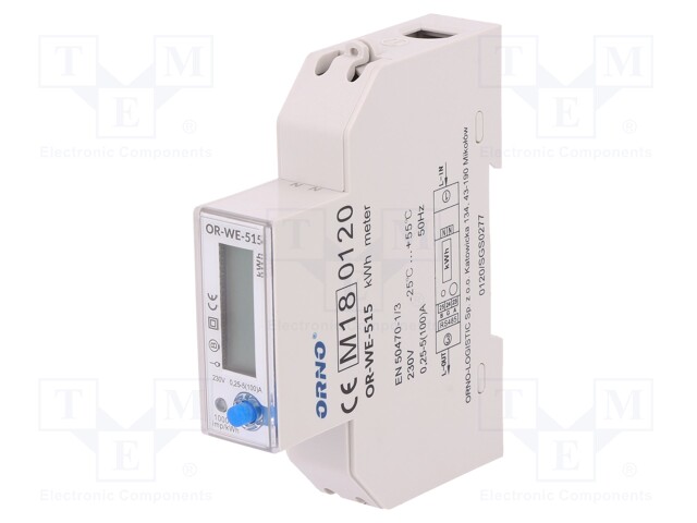 Controller; IP51; RS485 MODBUS RTU; DIN; Ioper.max: 100A; -25÷55°C