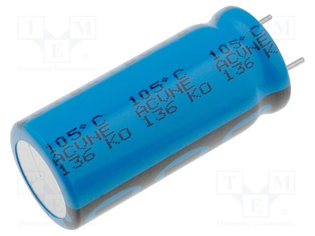 Capacitor: electrolytic; low impedance; THT; 2200uF; 35VDC; ±20%