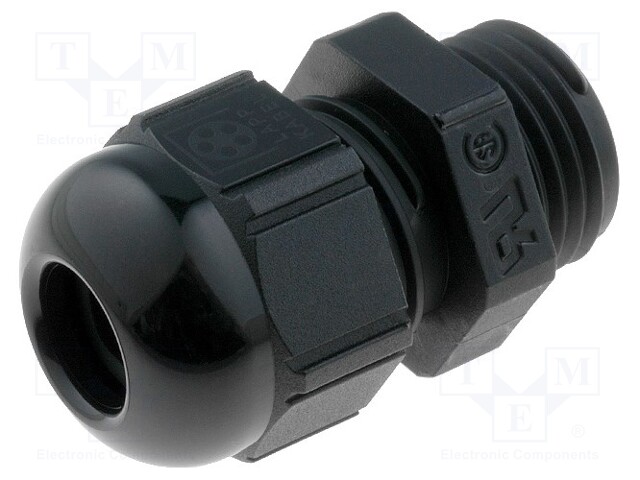 Cable gland; PG9; IP68; Mat: polyamide; black; UL94V-2