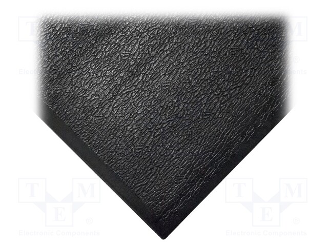 Anti fatigue mat; Width: 0.6m; L: 0.9m; Mat: PVC,foam; Colour: black