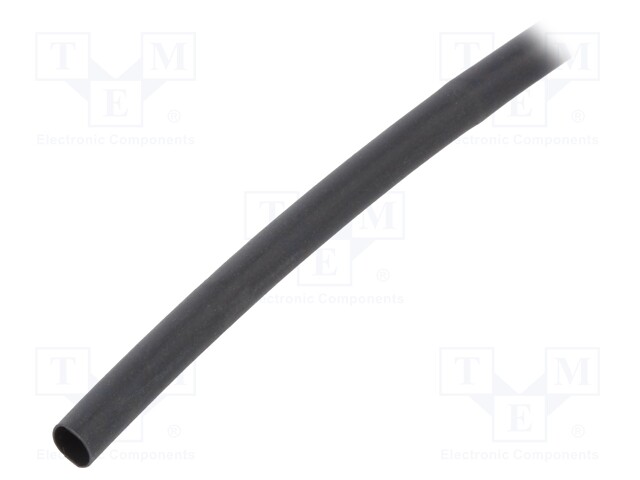 Heat shrink sleeve; glueless; 2: 1; 3.2mm; black; polyolefine