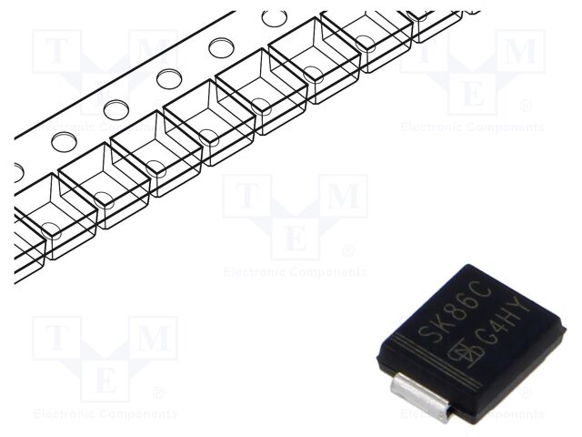 Diode: Schottky rectifying; SMD; 60V; 8A; SMC; reel,tape