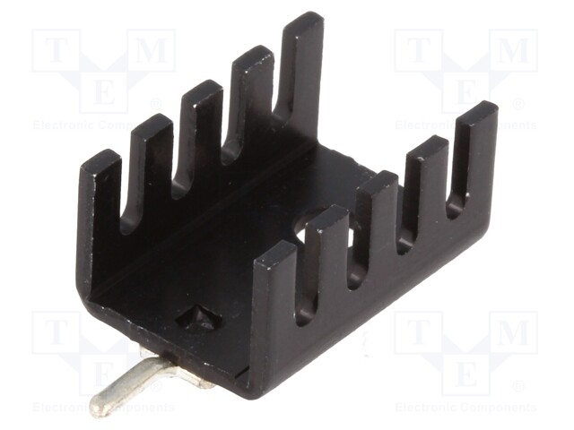 Heatsink: moulded; U; TO202,TO220; black; L: 19.05mm; W: 13.21mm