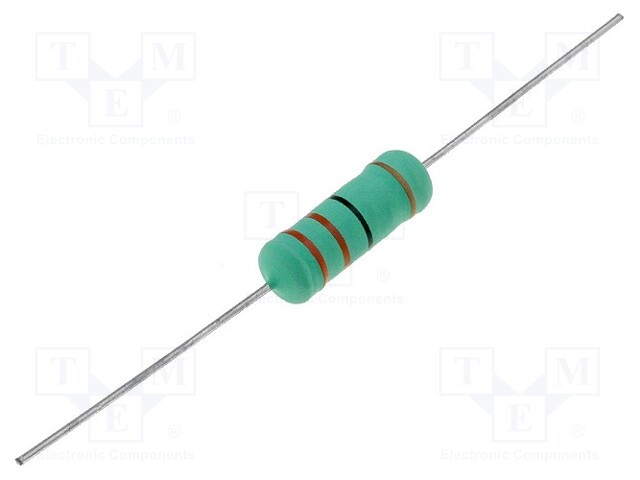 Resistor: wire-wound; THT; 1Ω; 5W; ±5%; Ø6.5x17.5mm; 400ppm/°C