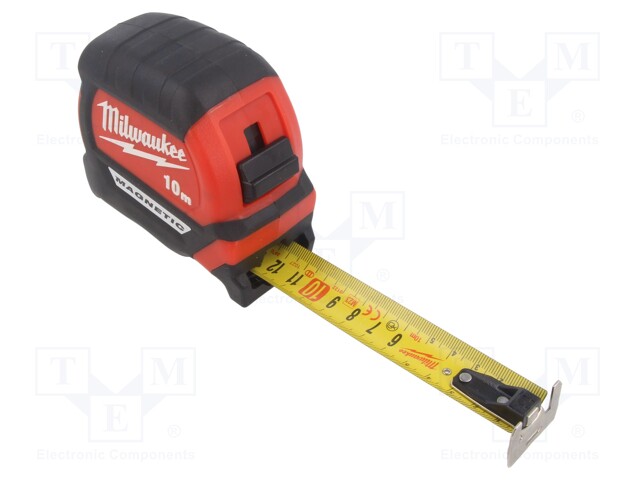 Measuring tape; L: 10m; Width: 27mm; magnetic