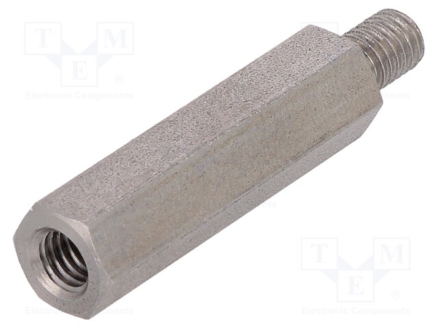 Screwed spacer sleeve; Int.thread: M5; 30mm; Ext.thread: M5