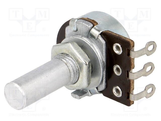 Potentiometer: shaft; single turn; 47kΩ; 100mW; ±20%; 6mm; carbon