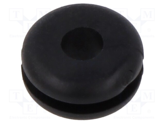 Grommet; black; UL94HB; TPR