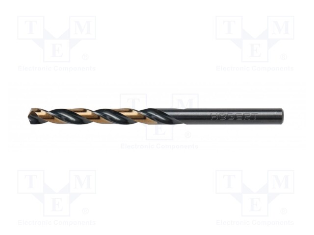 Drill bit; for metal; Ø: 0.8mm; L: 10mm; Overall len: 30mm; 10pcs.